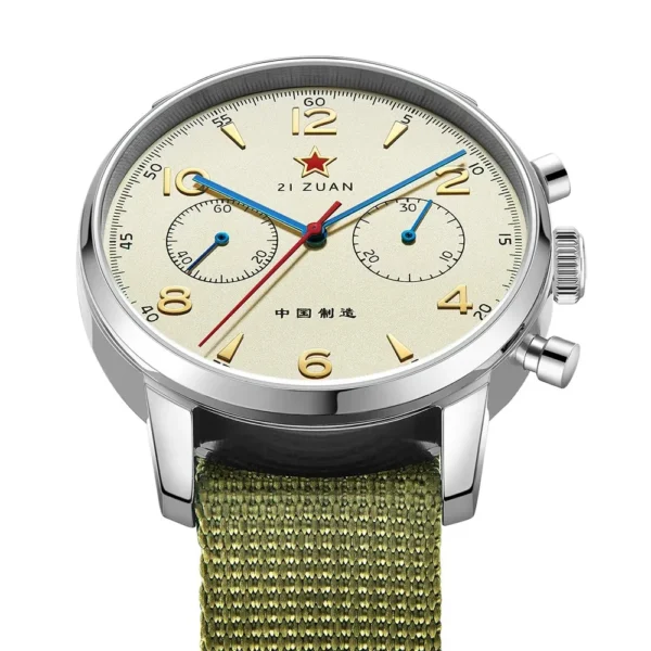Tophill 1963 Chronograph – O Relógio Piloto Icônico com Movimento Seagull ST1901! - Imagem 3