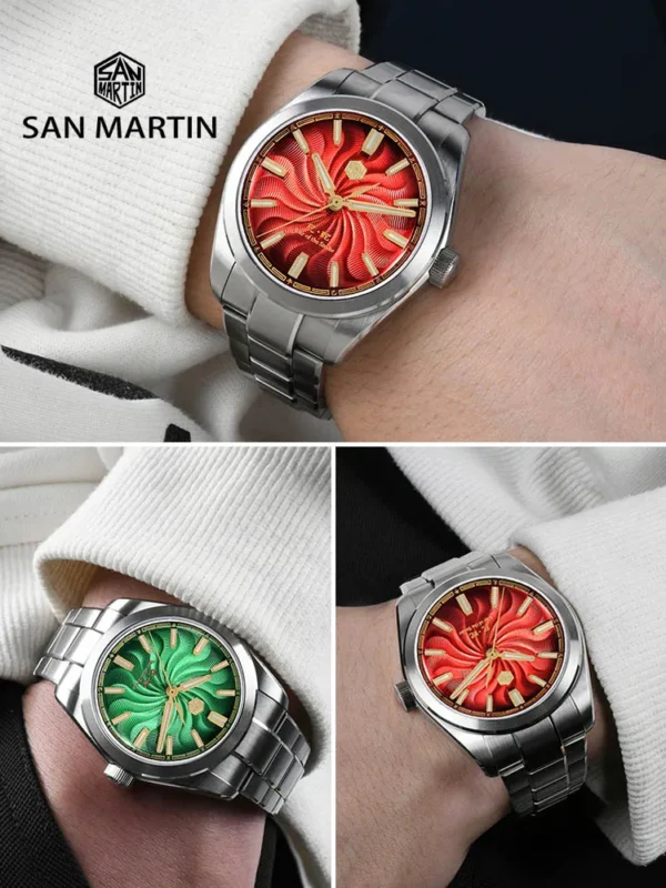San Martin Edição Limitada Ano da Cobra 2025 - Relógio Automático Mecânico Miyota 90S5 - Imagem 2