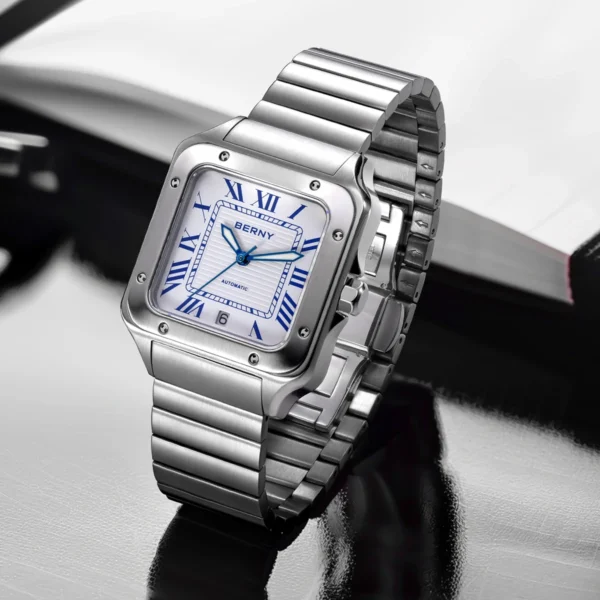 BERNY AM136M – Elegância Clássica com Movimento Automático Miyota 8215 - Imagem 4