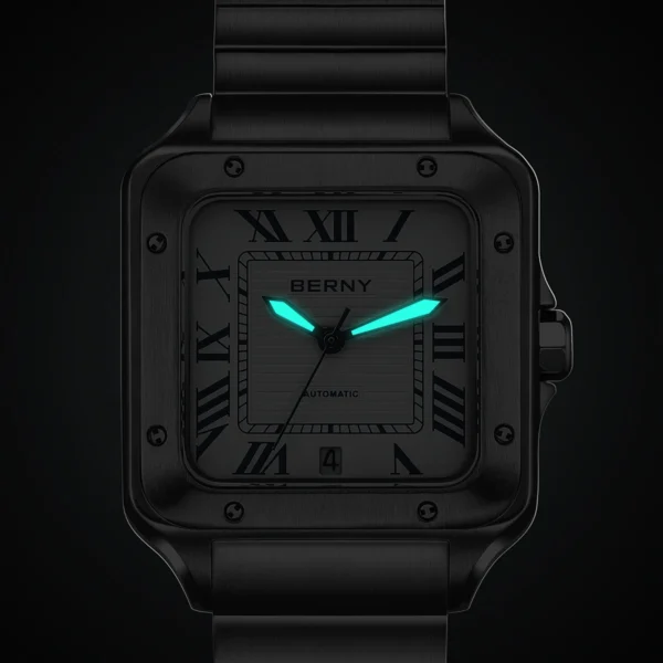 BERNY AM136M – Elegância Clássica com Movimento Automático Miyota 8215 - Imagem 3