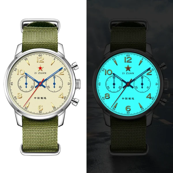 Tophill 1963 Chronograph – O Relógio Piloto Icônico com Movimento Seagull ST1901! - Imagem 6
