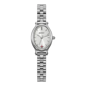 Berny 2936L – Relógio Feminino Oval com Rubis e Movimento Miyota Citizen ✨💎